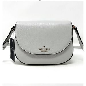 Kate Spade Leila Mini Flap Crossbody Quill Gray